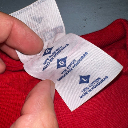 VTG Portland Trailblazers Shirt Mens Large Red Y2K Red Hot Rollin 2000s NBA