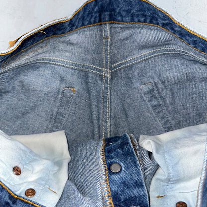 Levis 501 Vintage 90s USA XX Straight Leg Jeans Blue Med Wash 34x34 Act 31x30