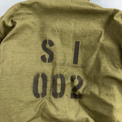 VTG 60s USN US Navy Military A-2 Intermediate Cold Weather Deck Jacket Stencil