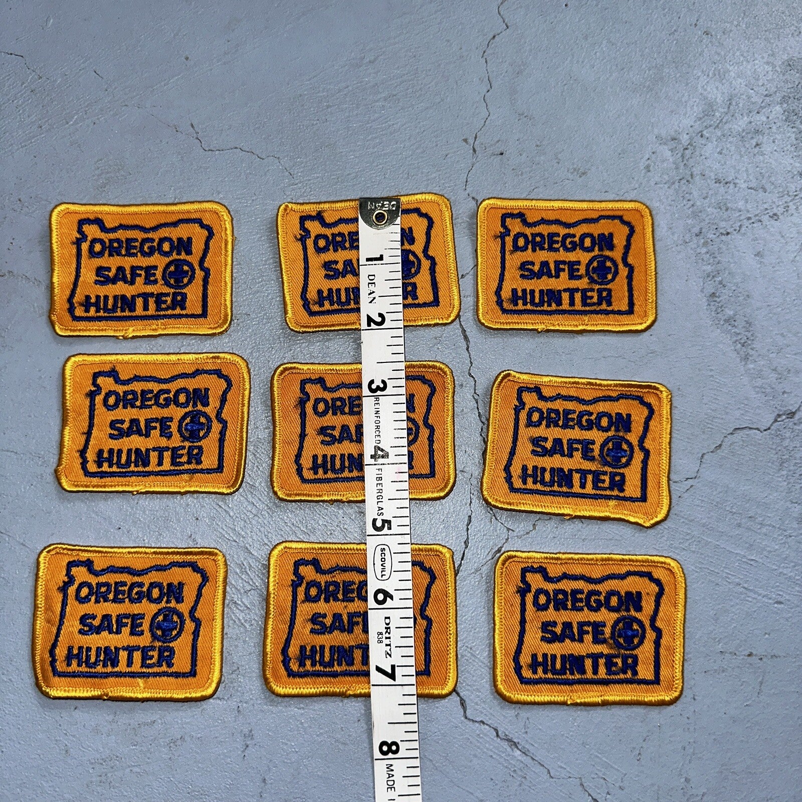 OREGON SAFE HUNTER Patch Badge VTG Insignia 1960s Hunting Qualification Rare Lot