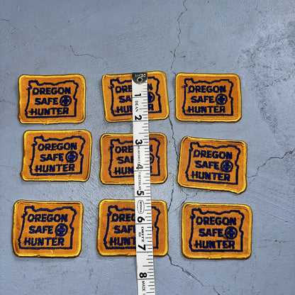 OREGON SAFE HUNTER Patch Badge VTG Insignia 1960s Hunting Qualification Rare Lot