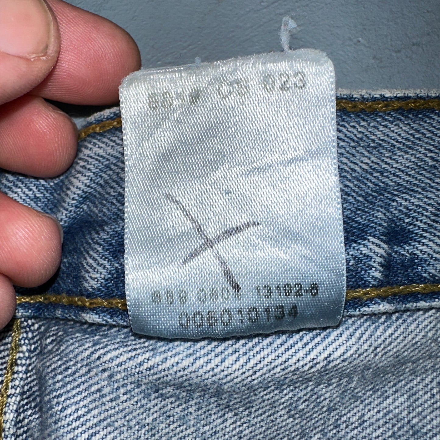 Levis 501 Vintage Y2K XX Straight Leg Jeans 90s Blue Light Wash 36x30 Act 35x29