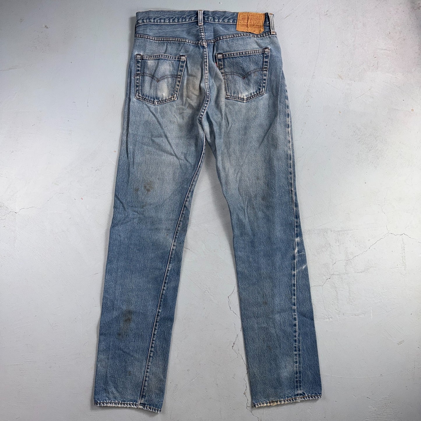 Levis 501 Vintage 80s Redline Selvedge USA XX Jeans Light Wash 34x38 Act 31x34