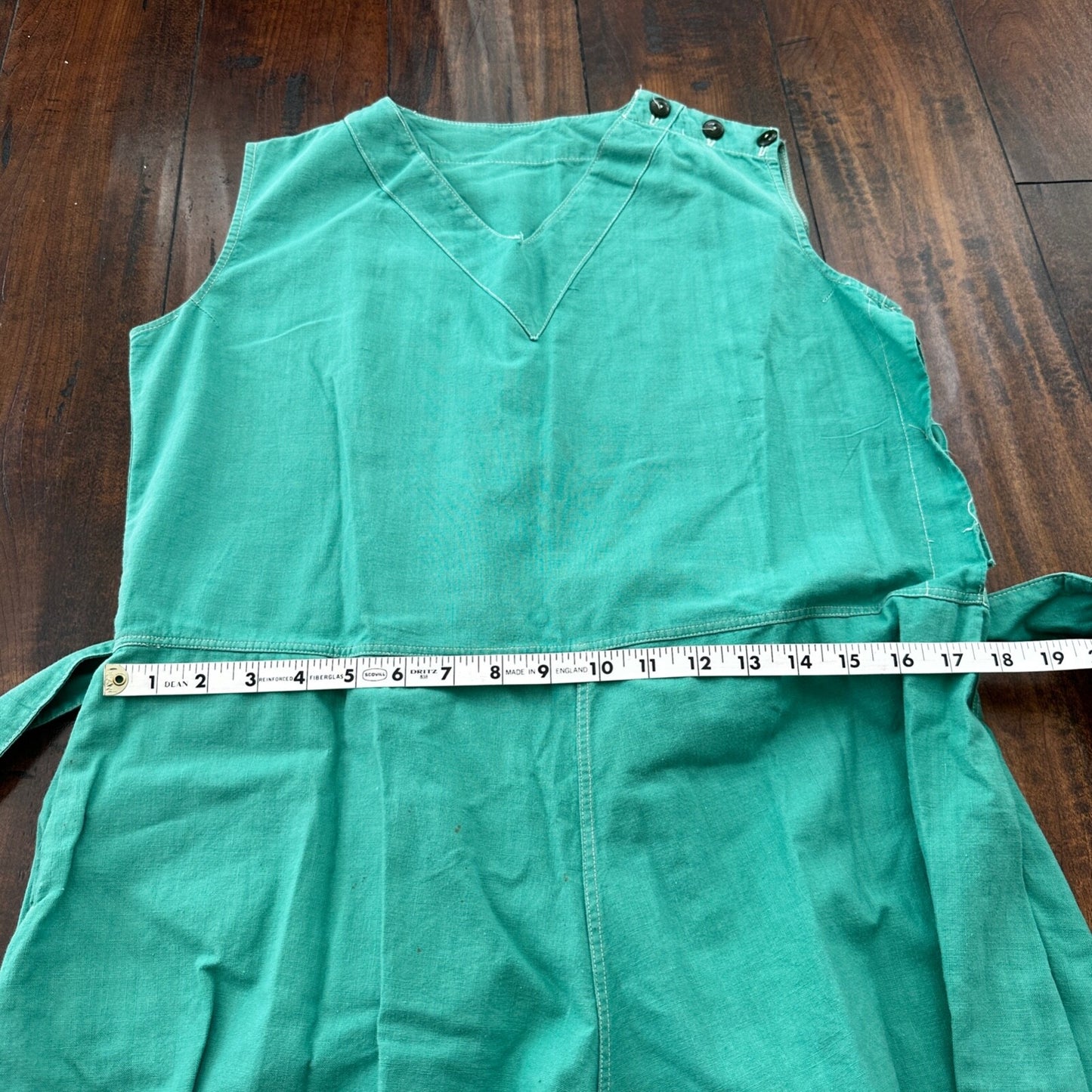 Vintage USA Rockabilly Womens Dress Skirt 60s 70s Green Cute Summer