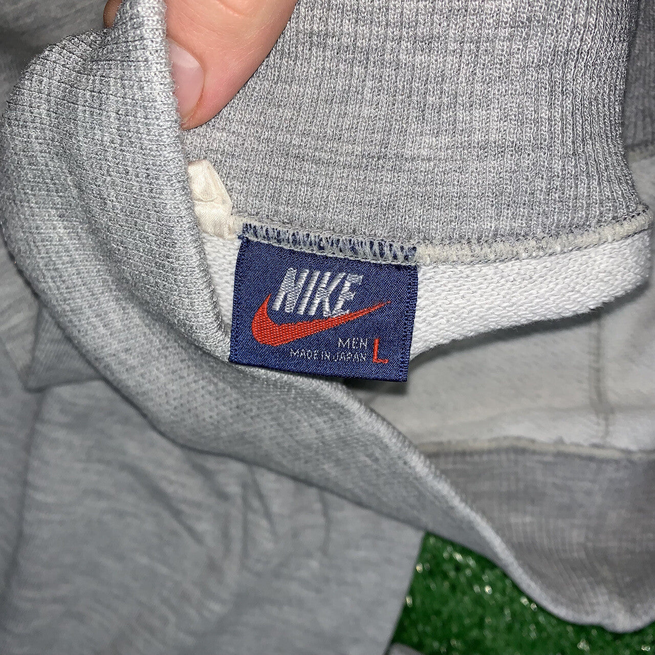 Nike Vintage Sweatshirt Gray Jumper Sweatpants Set Gray Tonal Center Swoosh 80s