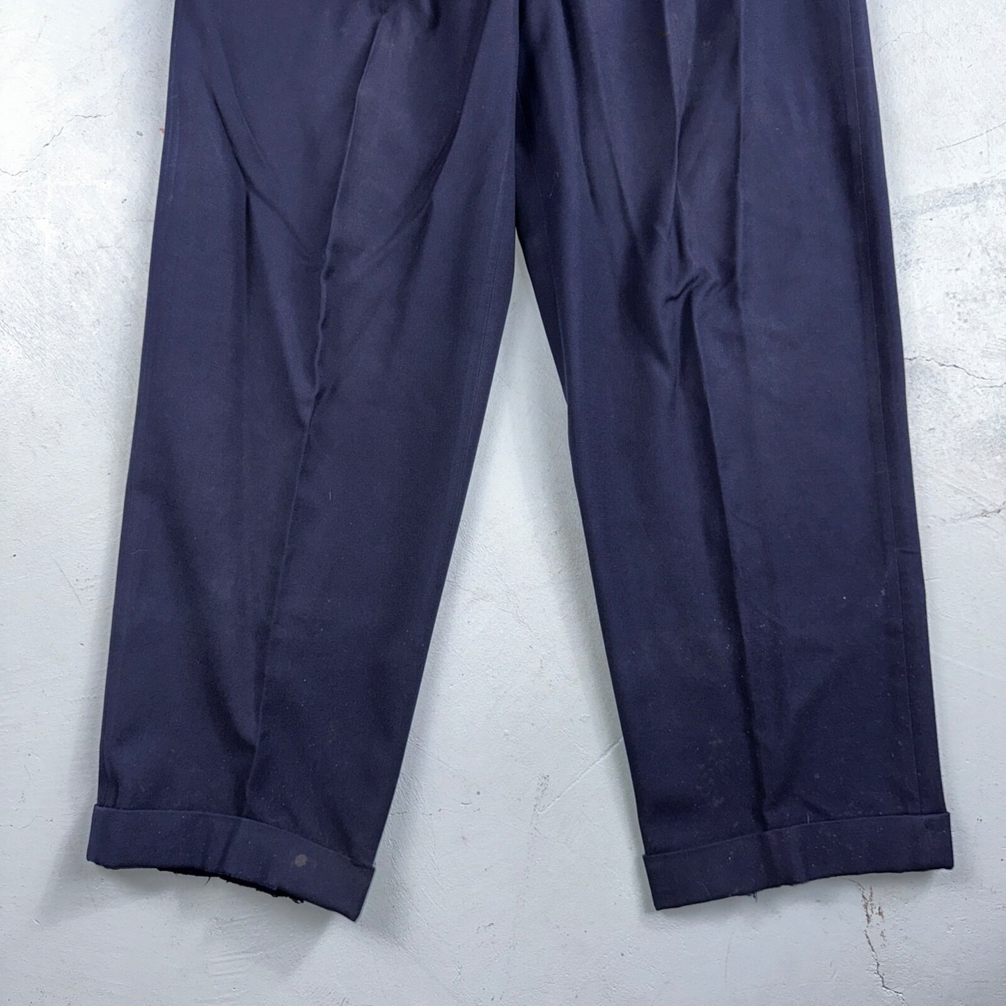 VTG Mens 2 PC Suit 42 Jacket Coat Pants Blue Rockabilly 1950s Thrashed Ripped