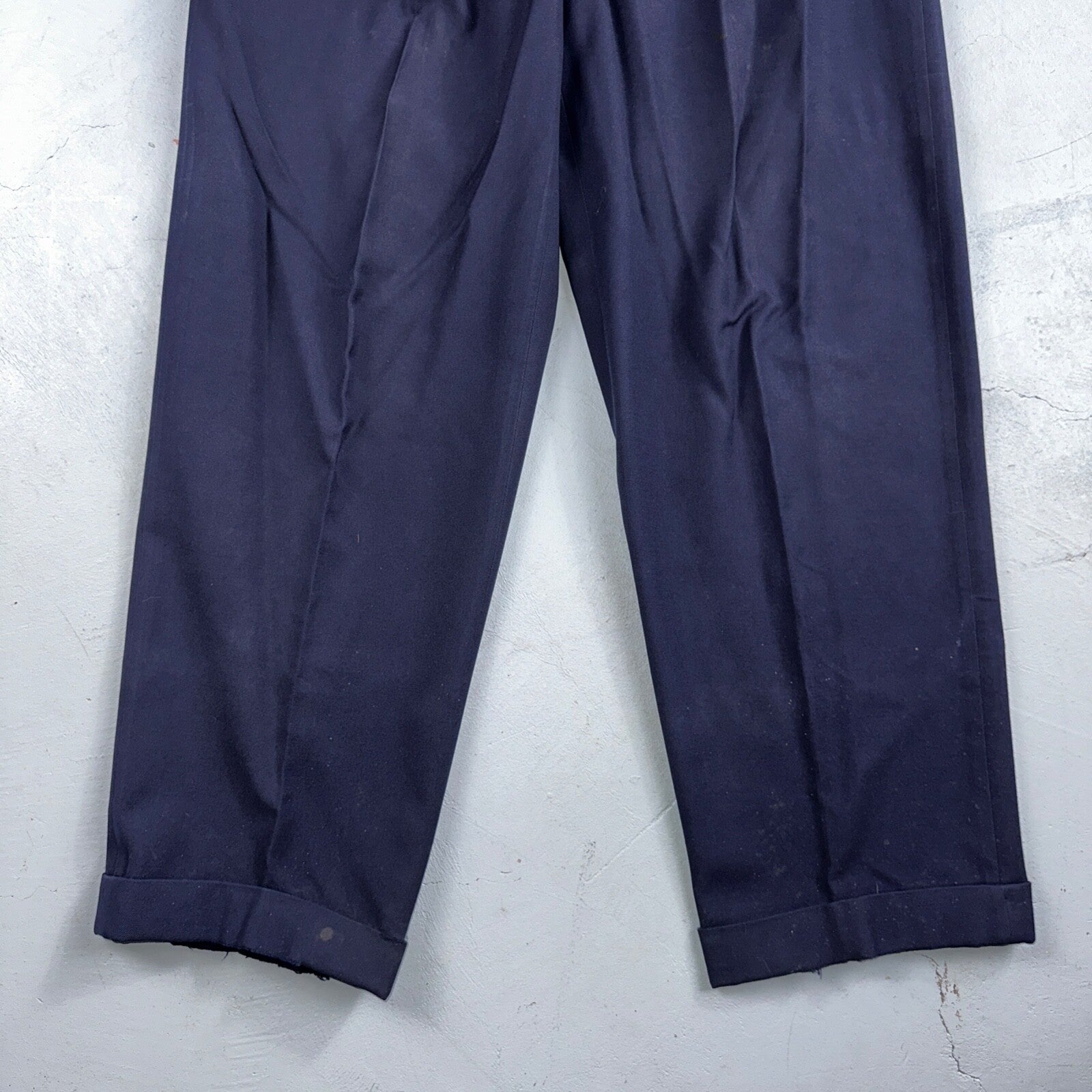 VTG Mens 2 PC Suit 42 Jacket Coat Pants Blue Rockabilly 1950s Thrashed Ripped