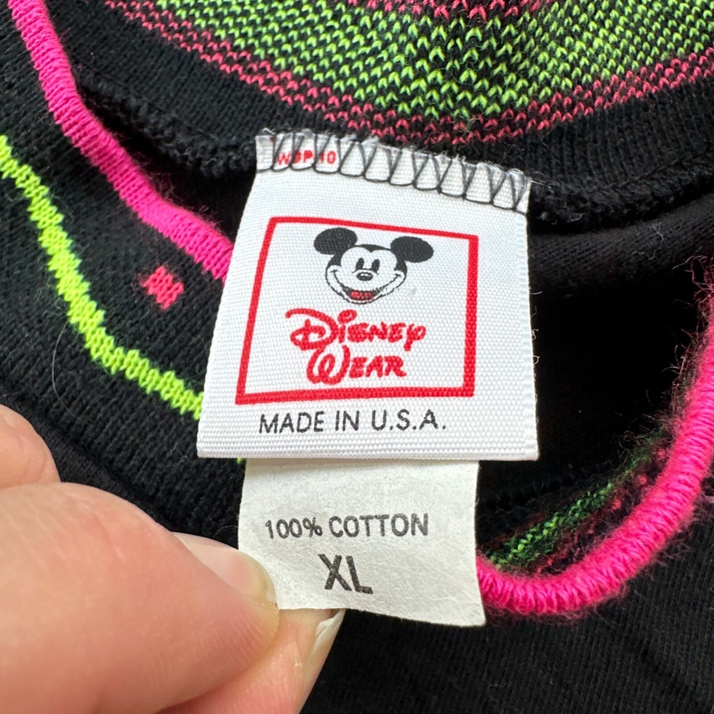 Mickey Mouse Disney USA 90s Single Stitch Vintage T Shirt Cute Funny Land Tee