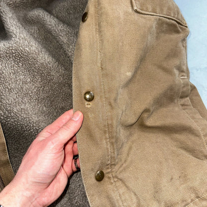 Carhartt VTG Bartlett Jacket 2XL Regular Brown Hooded Sherpa Lined 102285 Y2K