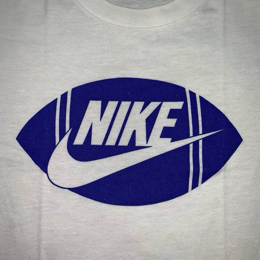 Nike Vintage T Shirt USA Rare Basic Swoosh Football Sports Running Raiders Basic