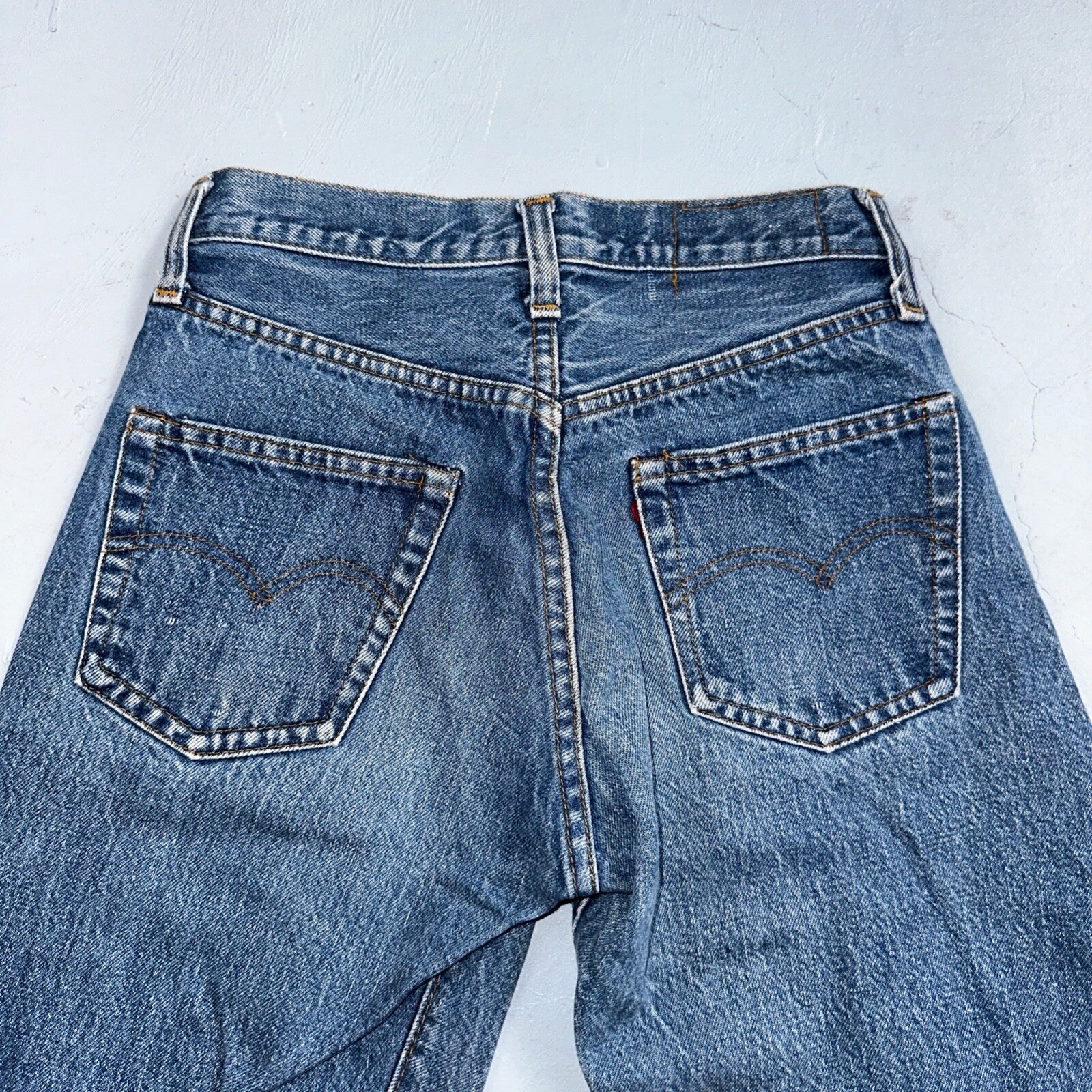 Levis 501 Vintage 80s Redline Selvedge USA XX Jeans Med Wash 27x34 Act 24x30