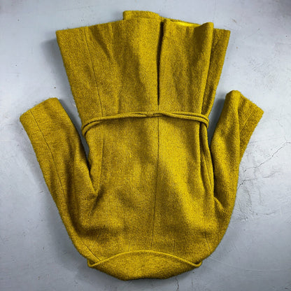 Vintage 60s Green Tennis Wool Coat ILGWU Union Mod Double Breasted Rockabilly