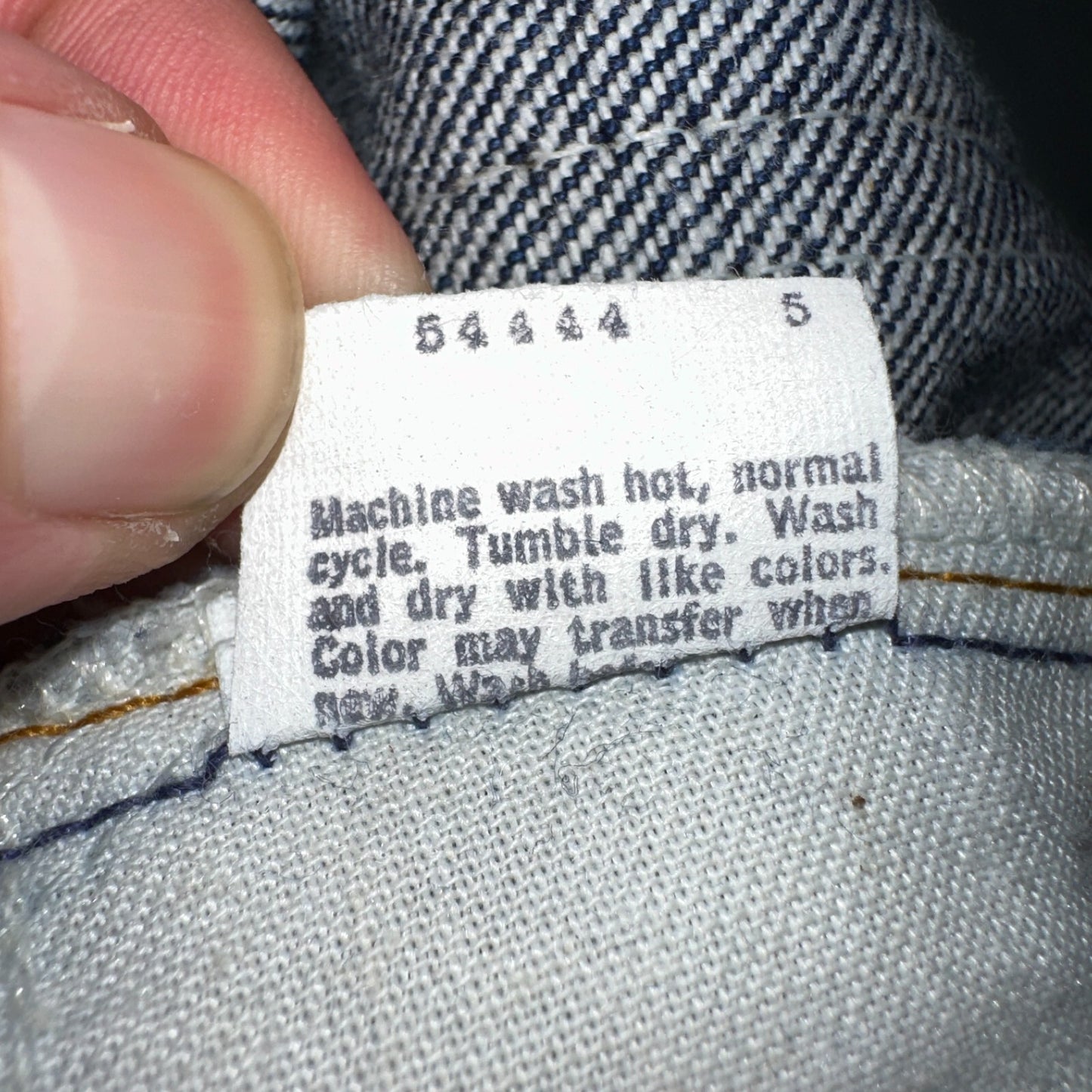 Levis 505 Vintage 80s USA Orange Tab Jeans 30x34 Blue Dark Wash 501 Act 29x28