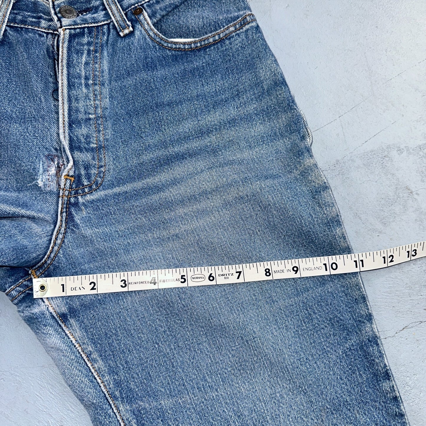 Levis 501 Vintage 80s USA XX Womens Jeans Blue High Rise Tapered 17501 25x27