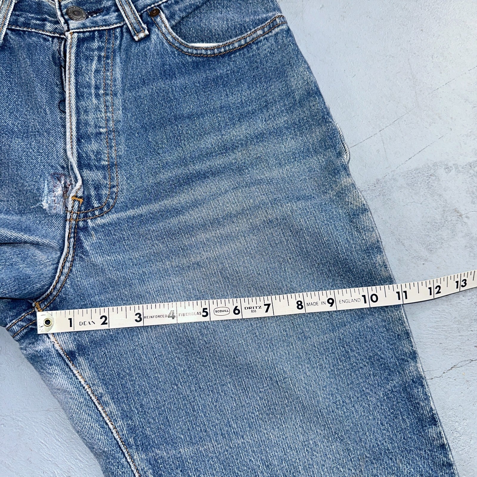 Levis 501 Vintage 80s USA XX Womens Jeans Blue High Rise Tapered 17501 25x27