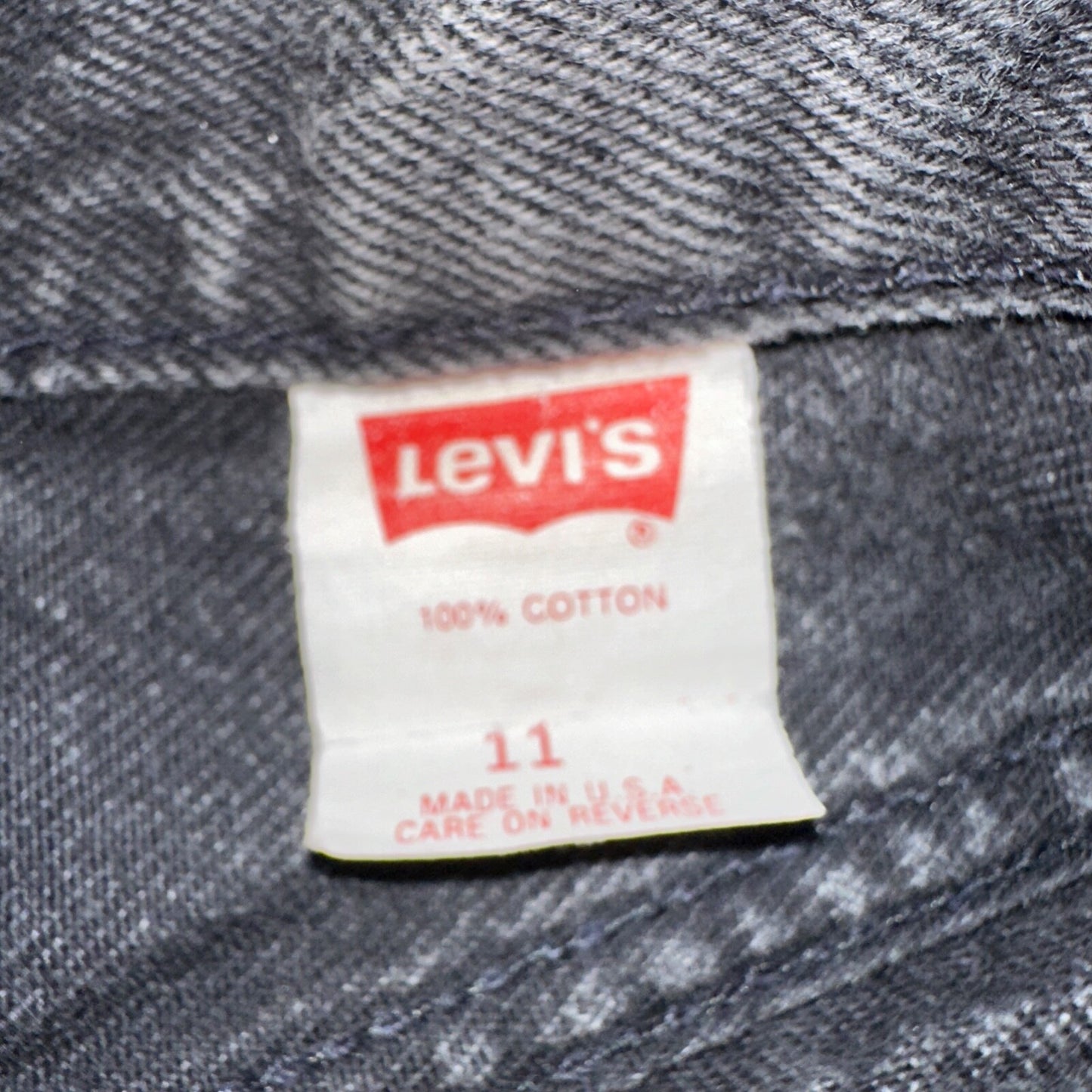 Levis 501 Vintage 90s USA XX Straight Leg Jeans Black Wash 11 Act Altered 27x26