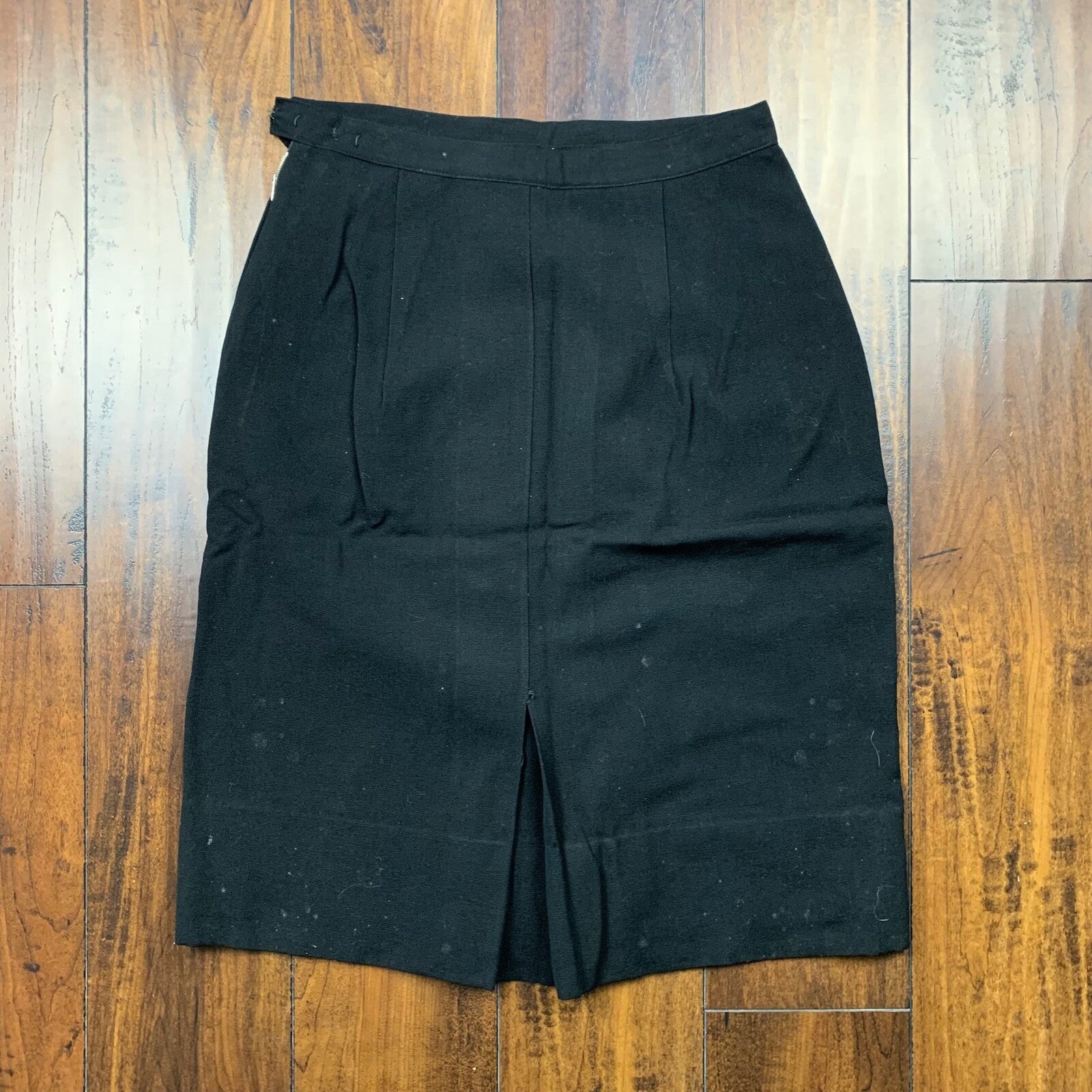 Vintage USA Rockabilly Womens Dress Black Skirt 60s 70s Top Bottom Sanforized