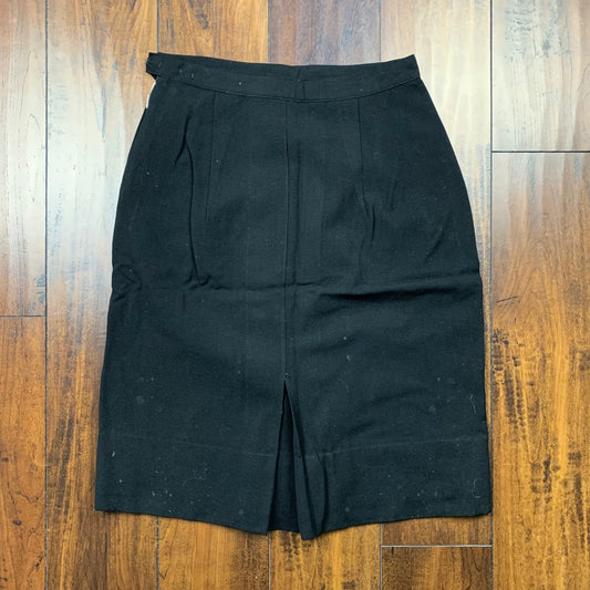 Vintage USA Rockabilly Womens Dress Black Skirt 60s 70s Top Bottom Sanforized