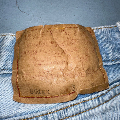 Levis 501 Vintage 90s USA XX Straight Leg Jeans Blue Light Wash 34x38 Act 30x33