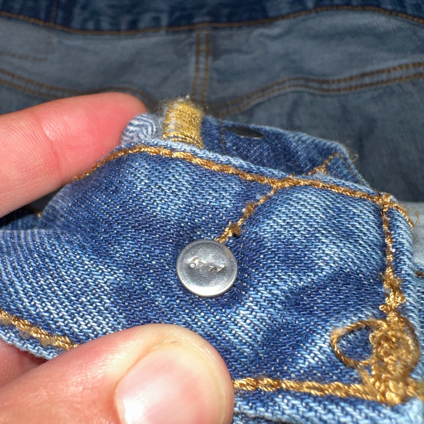 Levis 501 Vintage Y2K XX Straight Leg Jeans 32x32 Med Wash 2000s Act 32x31