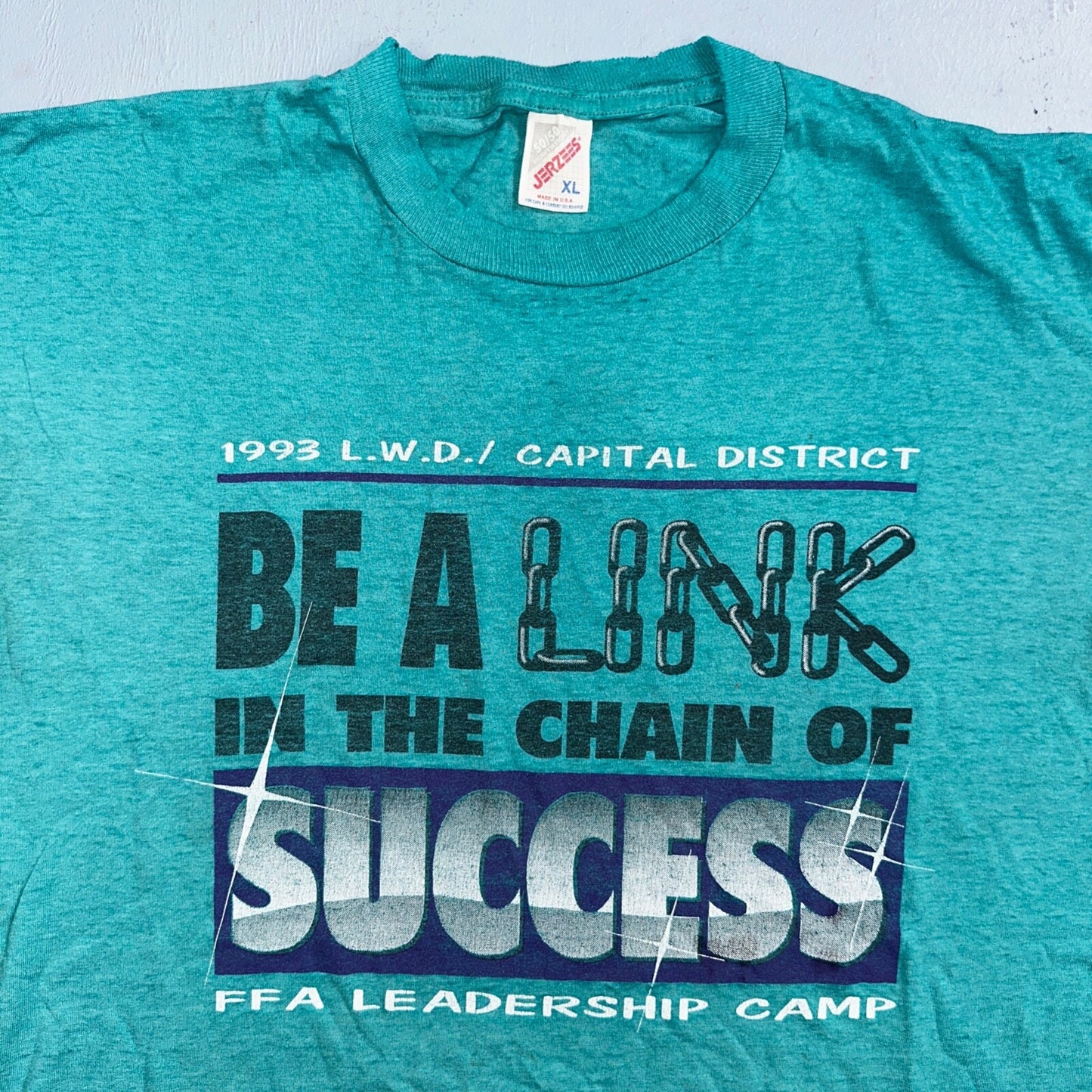 Success Link Quote VTG T Shirt 90s Jerzees XL Quote Capital District 1993 PDX