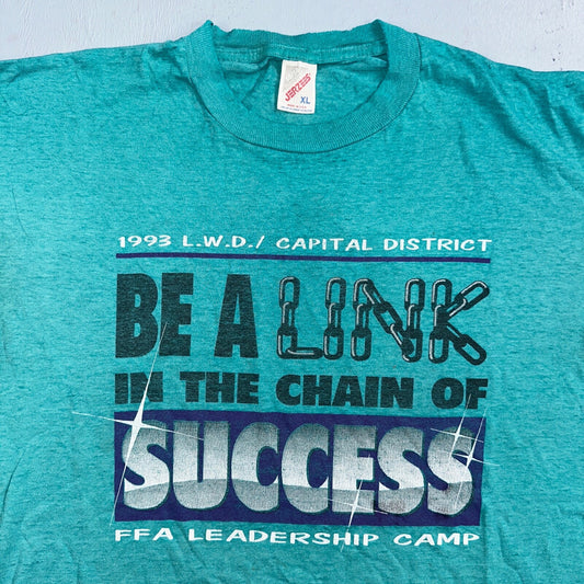 Success Link Quote VTG T Shirt 90s Jerzees XL Quote Capital District 1993 PDX