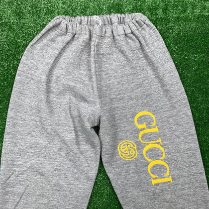 Gubci Trousers Men GG Jacquard Jogging Trousers Small Vintage 90s Sweatpants