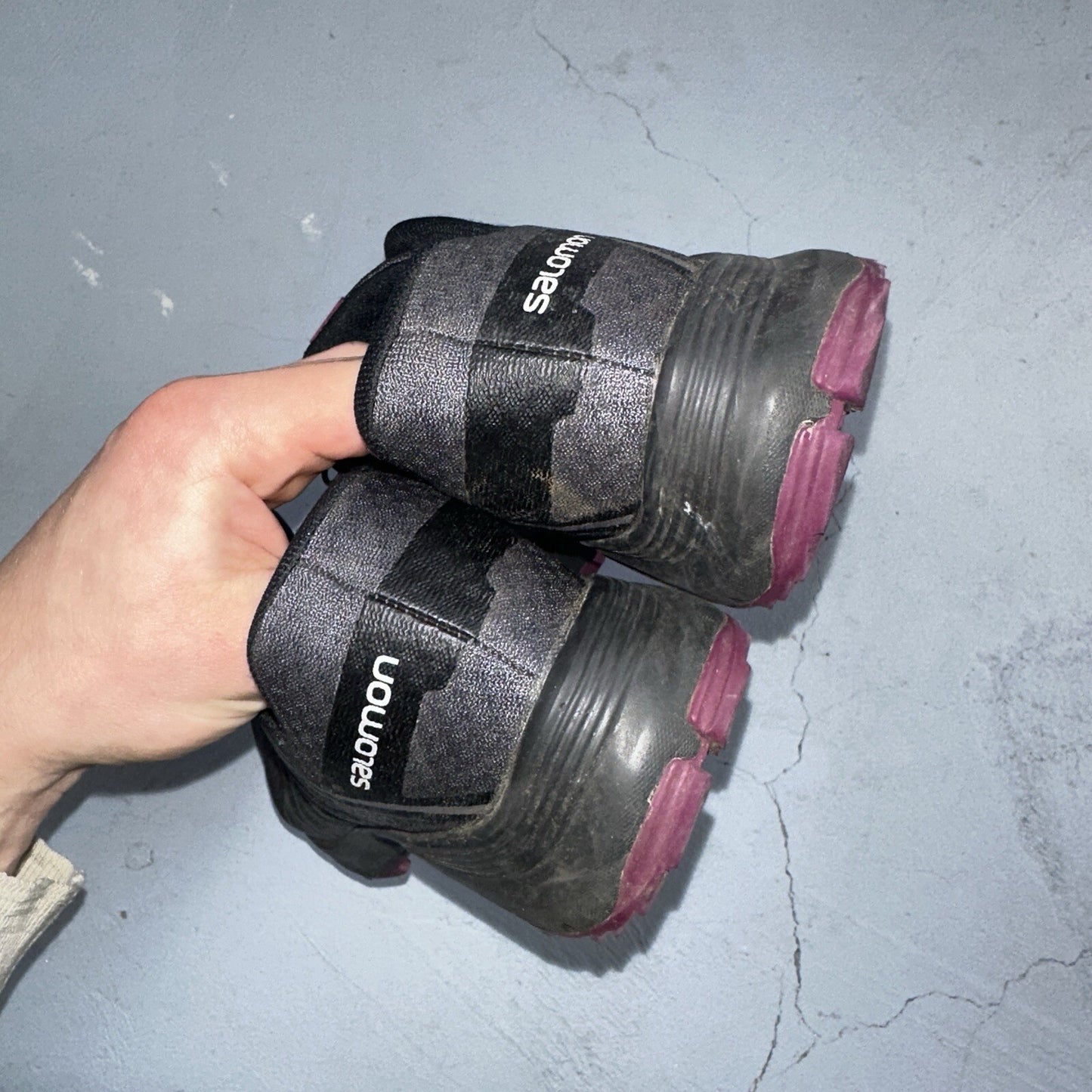 Salomon Ortholite Women's Cross Training Running Shoes - Size 7 Charcoal/Plum