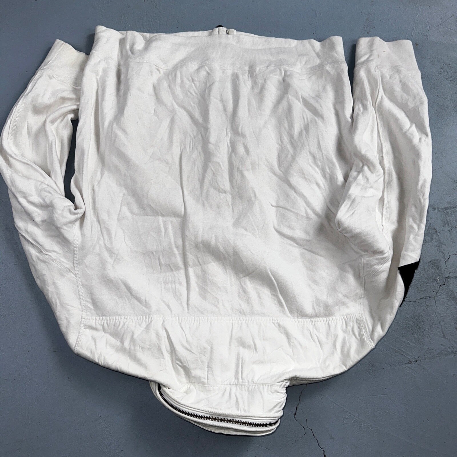 Polo Ralph Lauren VTG 90s Men's L White Blue RL Logo Jacket Coat Yacht Hooded