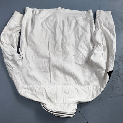 Polo Ralph Lauren VTG 90s Men's L White Blue RL Logo Jacket Coat Yacht Hooded