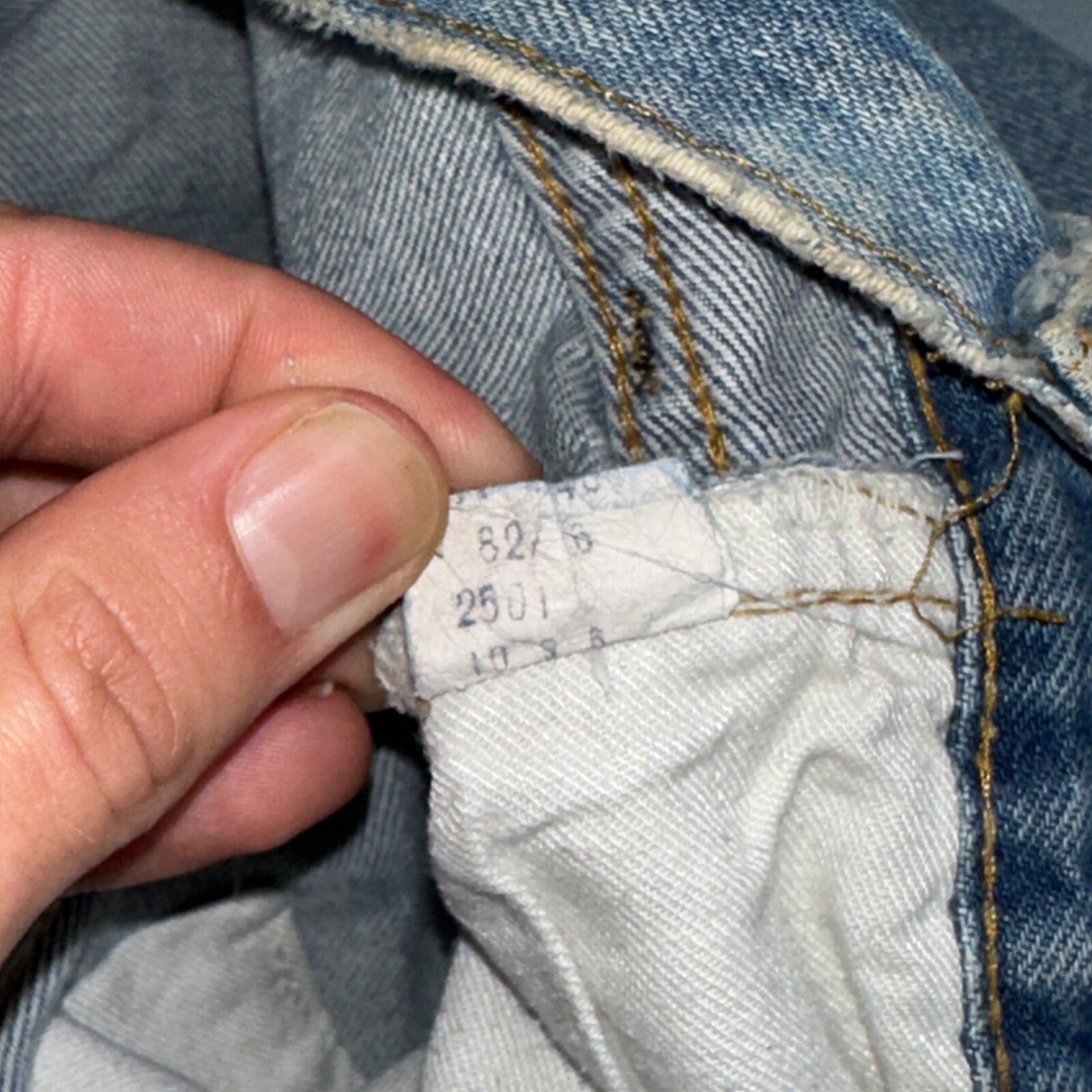 Levis 501 Vintage 80s Redline Selvedge USA XX Jeans Light Wash 32x34 Boot Cut