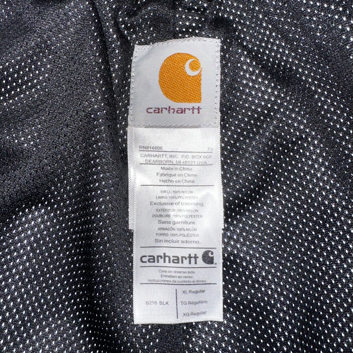Carhartt Shoreline Storm Defender Pants Men’s XL Waterproof Breathable B216 BLK