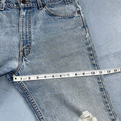 Levis 517 Vintage 80s USA Orange Tab Bootcut Flare Blue Worn Jeans Act 32x29