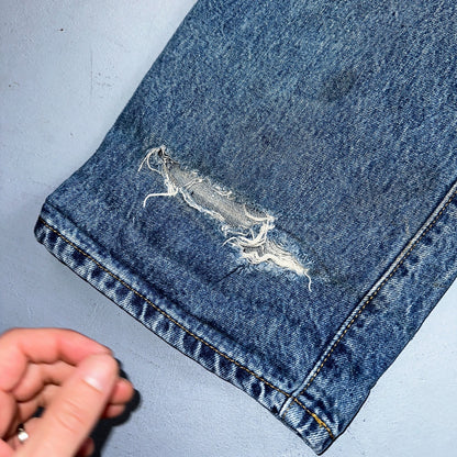 Levis 501 Vintage 90s XX Straight Leg Jeans Y2K Med Wash 42x30 Act 42x31