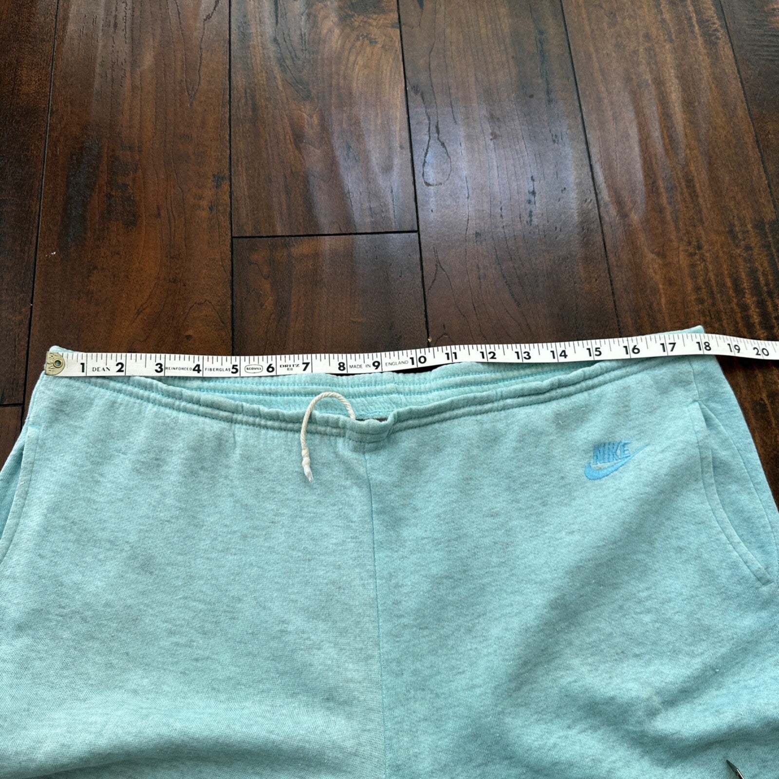 VTG Nike Athletic Blue Sweatpants S Drawstring Adjustable Jogger Y2K Gym