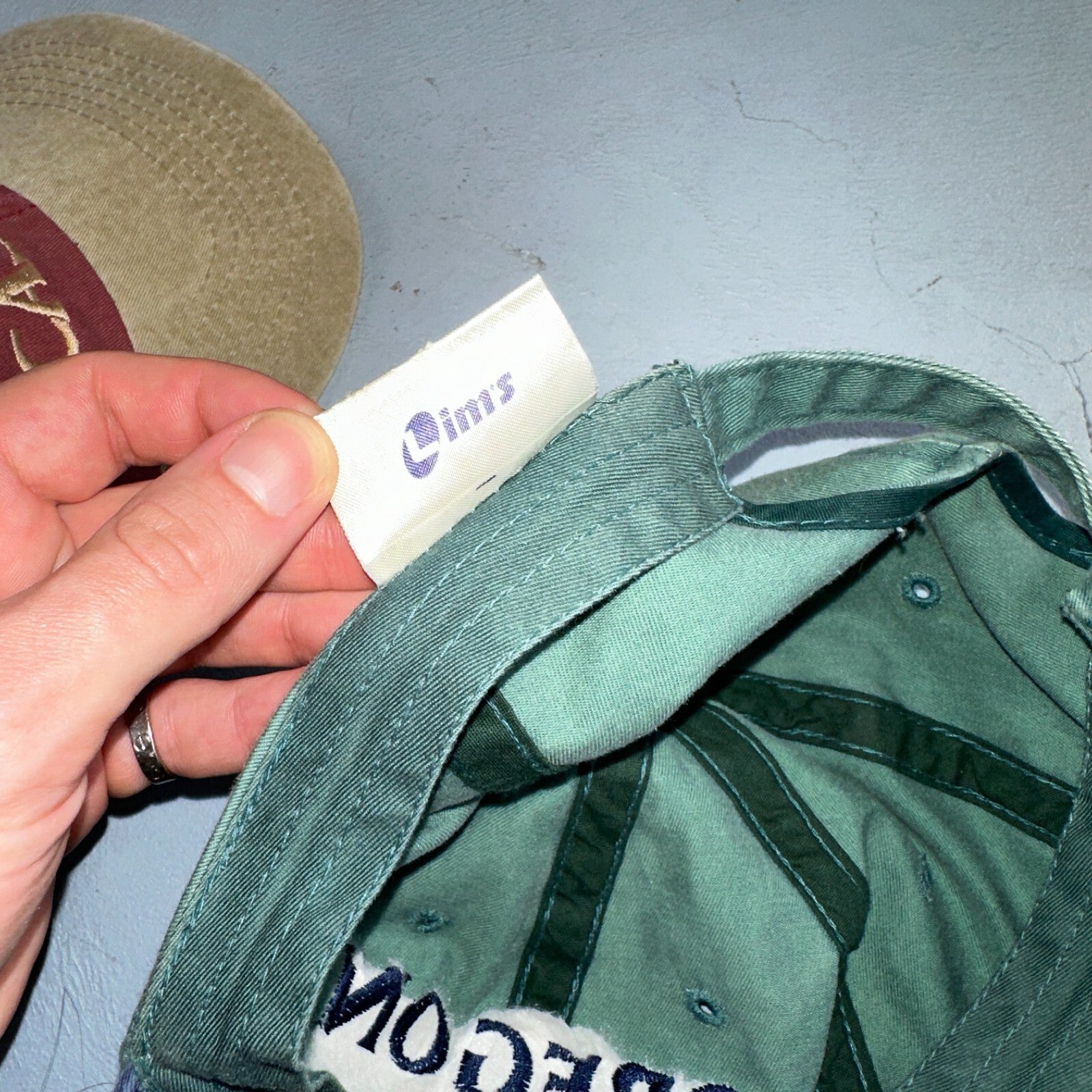 Oregon Cascade Lot of 2 VTG Hat Cap Snapback 90s Sportman Hiking Travel Mountain