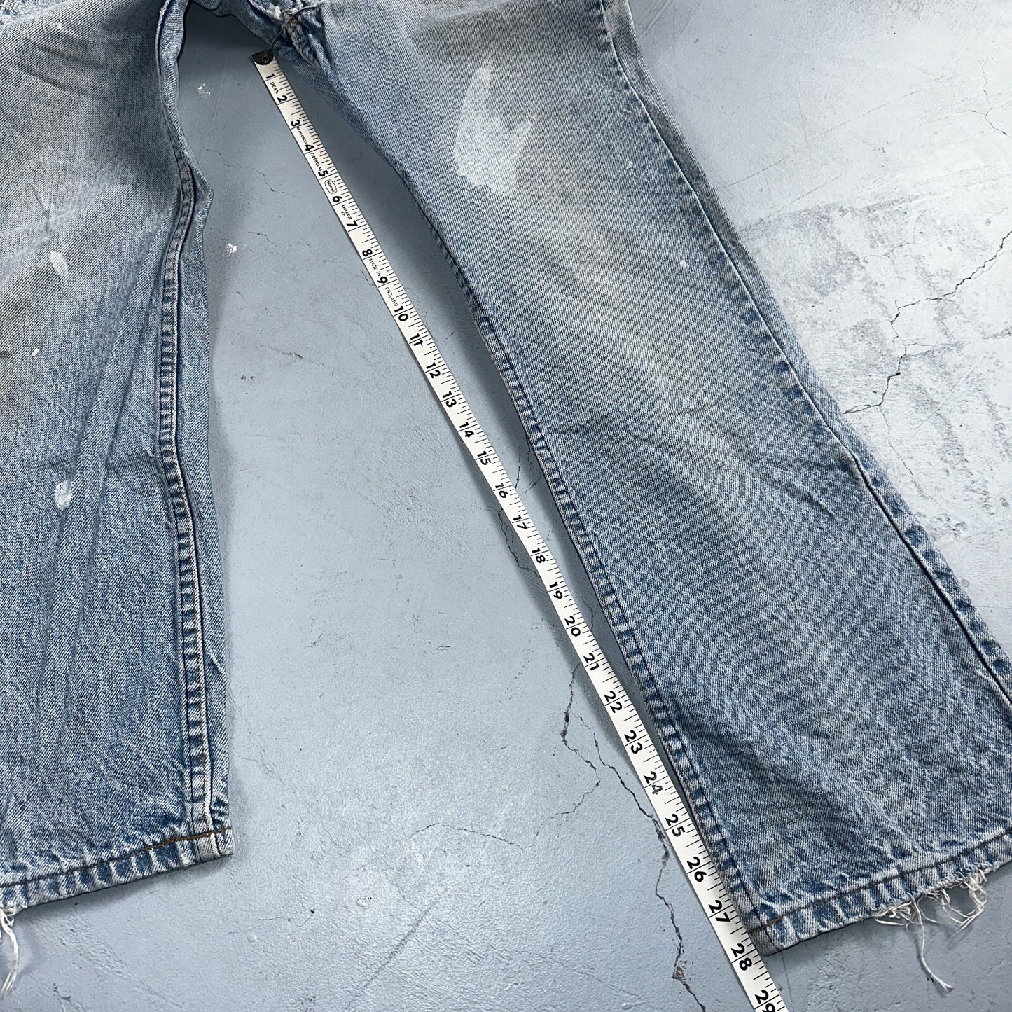 Levis 517 Vintage 80s USA Orange Tab Bootcut Flare Blue Jeans Talon Act 29x28