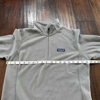 Patagonia Women’s Size M Sweater Fleece Pullover Jacket 1/4 Zip Gray