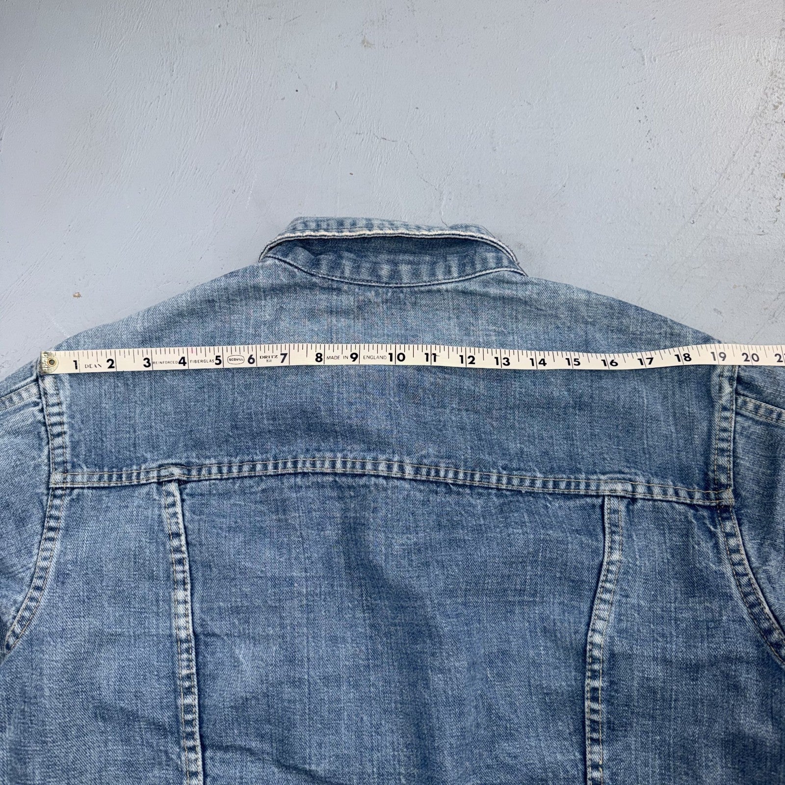 VTG Penneys Ranch Craft Selvedge Denim Jacket Cotton Type 2 Rockabilly 60s