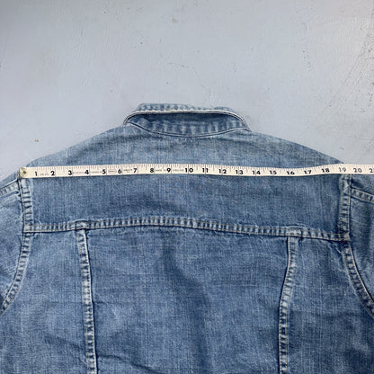 VTG Penneys Ranch Craft Selvedge Denim Jacket Cotton Type 2 Rockabilly 60s