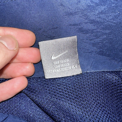 Nike VTG Y2K Windbreaker Track Jacket 2XL Blue Navy Basic Simple Football