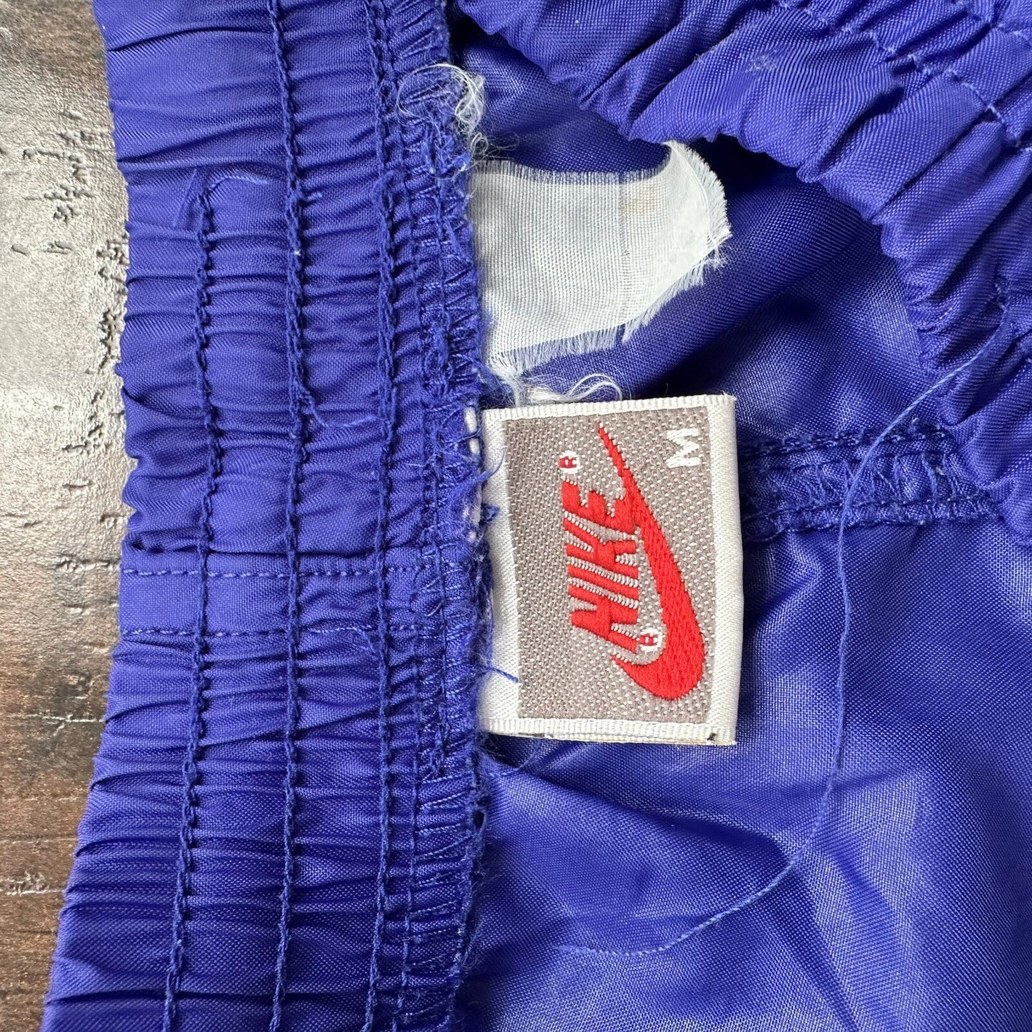 Nike Vintage 90s Gray Tag Windpants Track Pants Ankle Zip Unlined Purple M