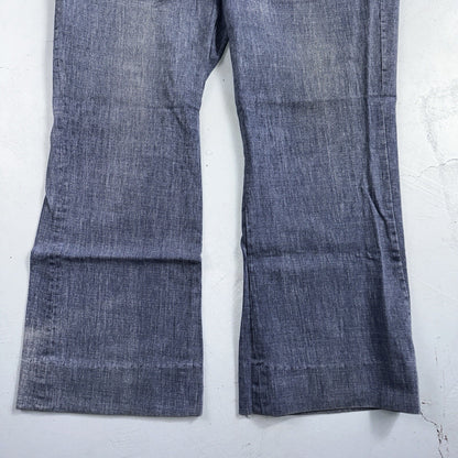 Vintage 1940s 50s WWII Korean US Navy Denim Dungarees Jeans Work Pants Trousers