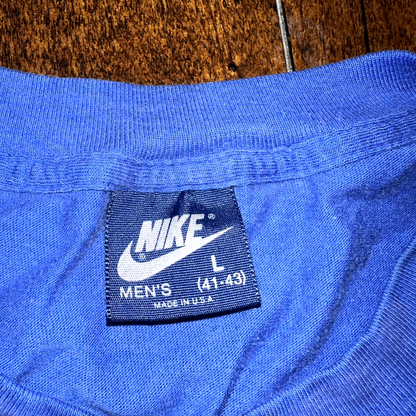 Nike Air Vintage T Shirt 80s USA Rare Air Max Atoms Bubbles Science Blue Tag