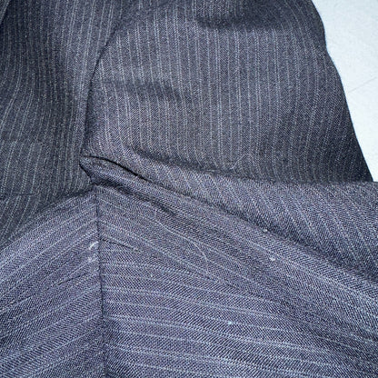 VTG Mens 3 PC Suit 42 Jacket Coat Pants Black Vest Rockabilly 70s American Trend