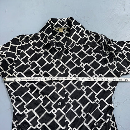 Koret of California Sz 16 Vintage Button Shirt Jacket Collar 70s Rockabilly 60s