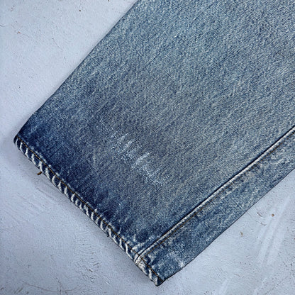 Levis 501 Vintage 80s Redline Selvedge USA XX Jeans Light Wash 36x36 Act 33x31