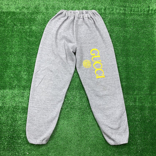 Gubci Trousers Men GG Jacquard Jogging Trousers Small Vintage 90s Sweatpants
