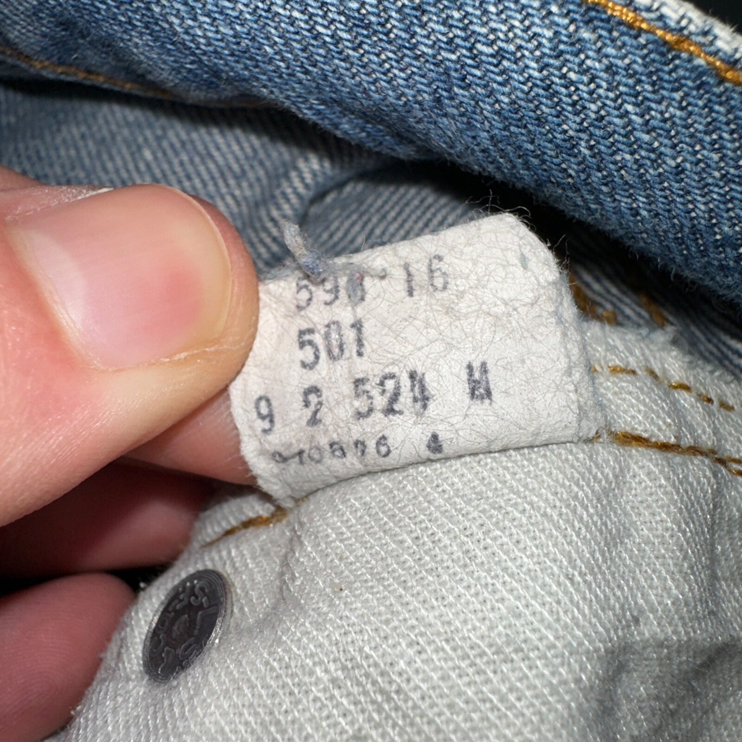 Levis 501 Vintage 80s Redline Selvedge USA XX Jeans Med Wash 32x36 Act 29x32