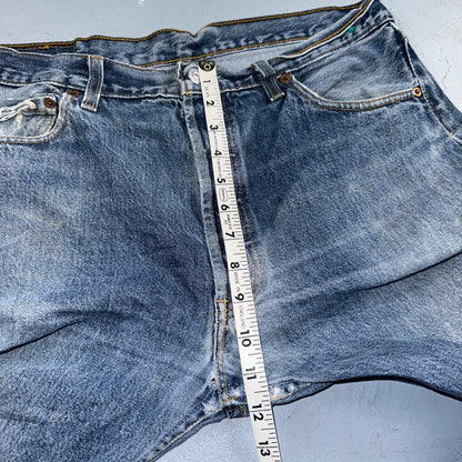 Levis 501 Vintage 90s UK XX Straight Leg Jeans 36x32 Blue Med Wash Act 33x30